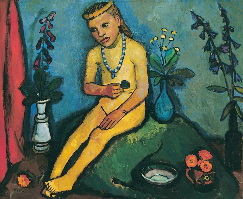 Modersohn-Becker_Paula_Maedchenakt_mit_Blumenvase_presse